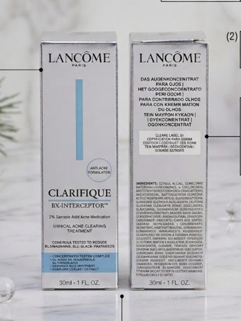 Lancome Clarifique BX-Interceptor Acne Treatment 1 oz 30ml New Sealed